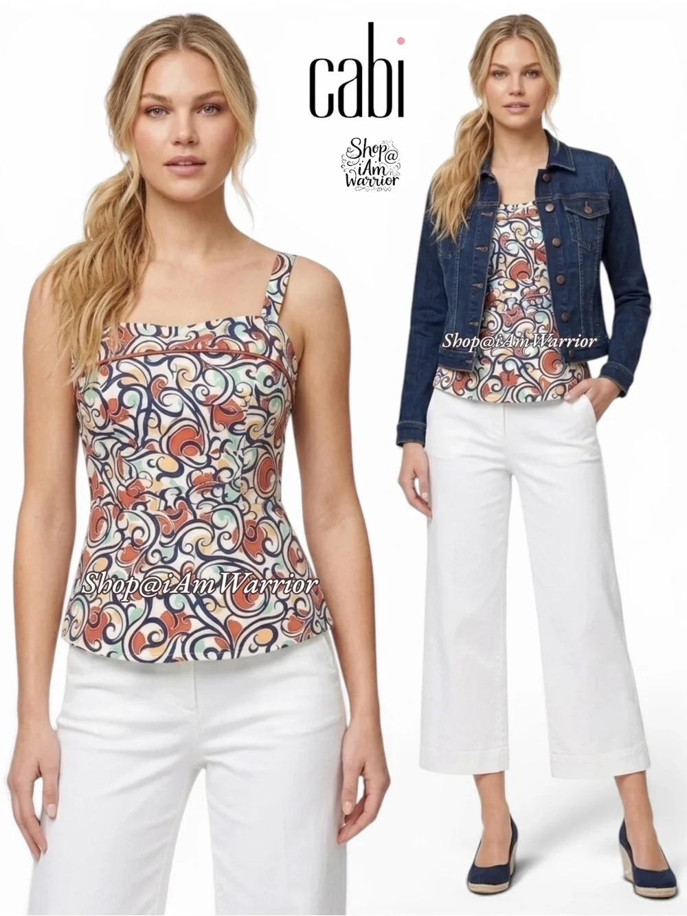CAbi swirl print tank top *shop@iamwarrior